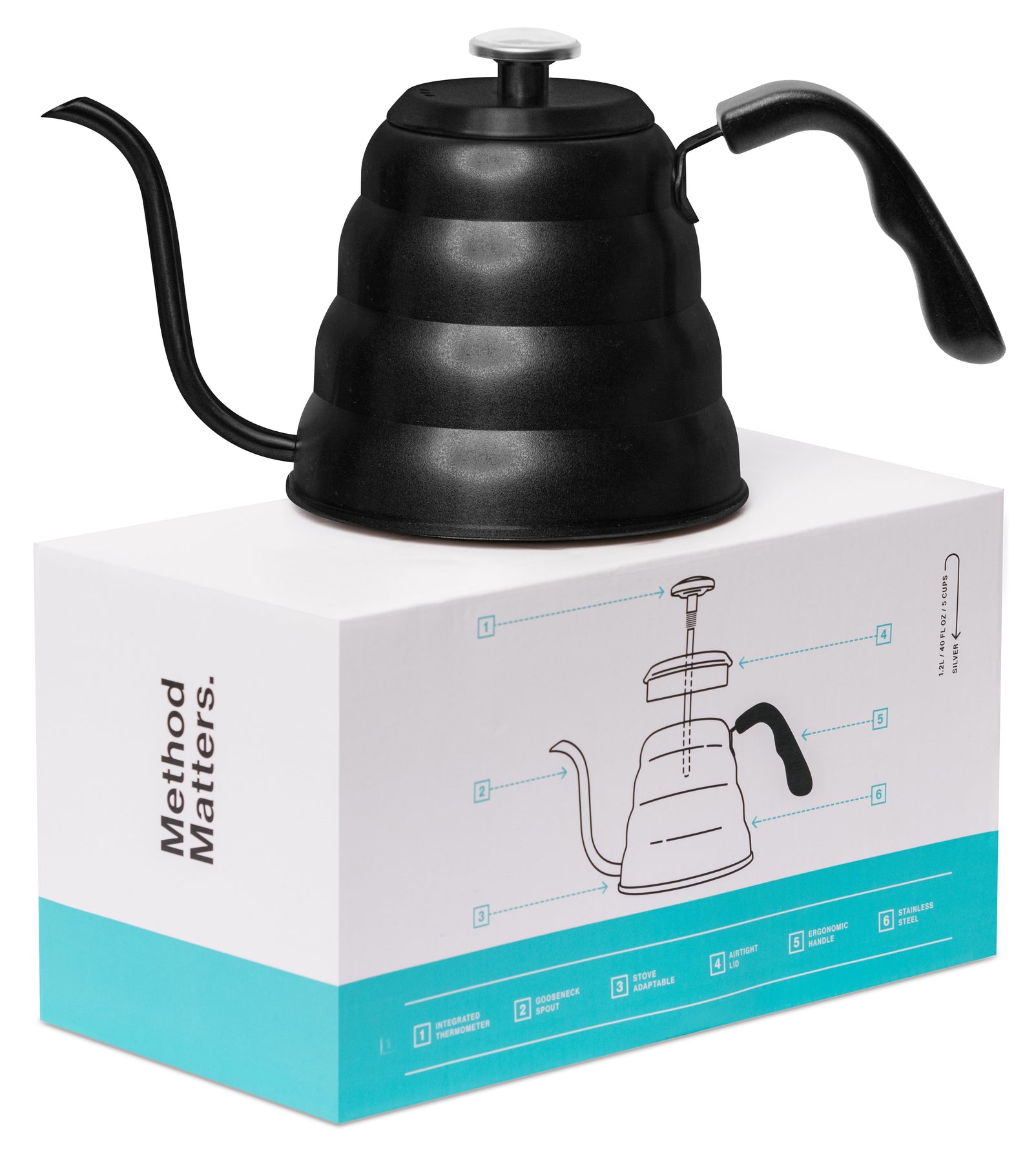 Pour Over Kettle with Thermometer