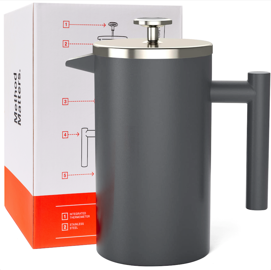 Insulated 16oz French Press - White